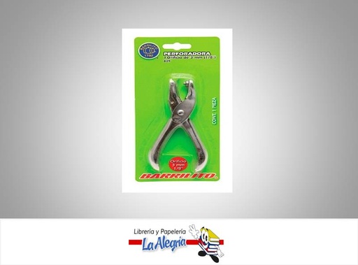 [7501214904663] PERFORADORA BARRILITO 1/8 1 HUECO REF 80 MARCA BARRILITO   
