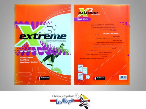 [7506009815223] EXTREME 3 EXPERIENCE  TEMATICA IDIOMAS AUTOR MICHAEL DOWNIE Y DAVID GRAY EDITORIAL RICHMOND PUBLISHING