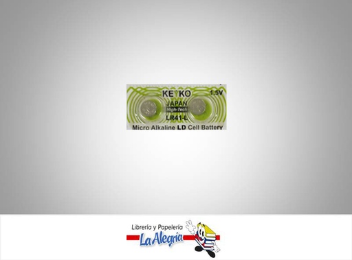 [753182266923] PILA DE BOTON LR41 MICRO ALCALINA 1,5V 2UND MARCA KEYKO   