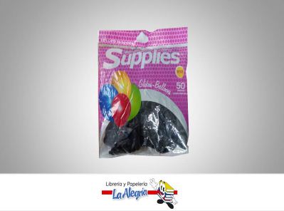 [7556678234788] GLOBO R12 ESTANDAR NEGRO 50UND MARCA TOPENCA   
