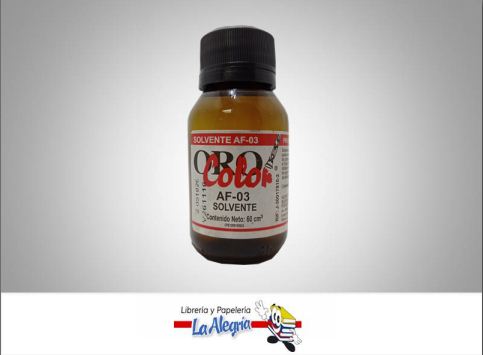 [7590015000193] SOLVENTE AF-03 60CC UND MARCA ORO COLOR   
