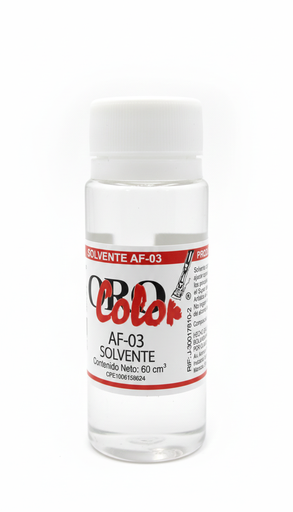 [7590015000193] SOLVENTE AF-03 60CC UND MARCA ORO COLOR   