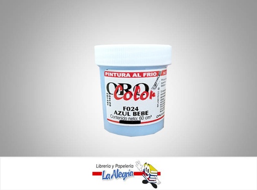[7590015000551] PINTURA AL FRIO 60CC F024 AZUL BEBE MARCA ORO COLOR   