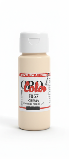 [7590015000889] PINTURA AL FRIO 60CC F057 CREMA MARCA ORO COLOR   