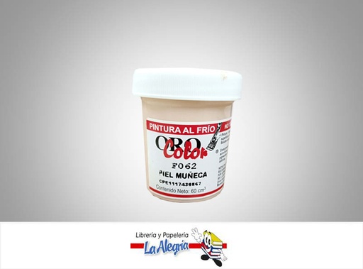 [7590015000933] PINTURA AL FRIO 60CC F062 PIEL MUÑECA MARCA ORO COLOR
