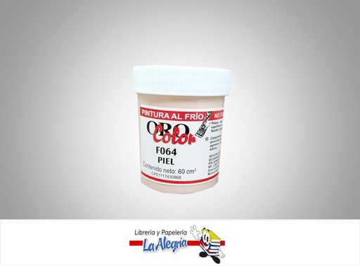 [7590015000957] PINTURA AL FRIO 60CC F064 PIEL MARCA ORO COLOR   