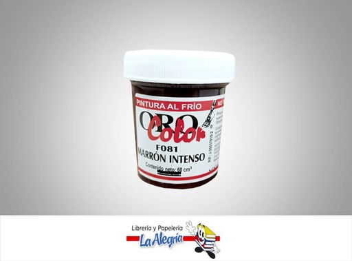 [7590015001121] PINTURA AL FRIO F081 60CC MARRON INTENSO    