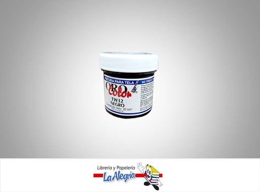 [7590015001947] PINTURA PARA TELA TW32 30CCNEGRO MARCA ORO COLOR