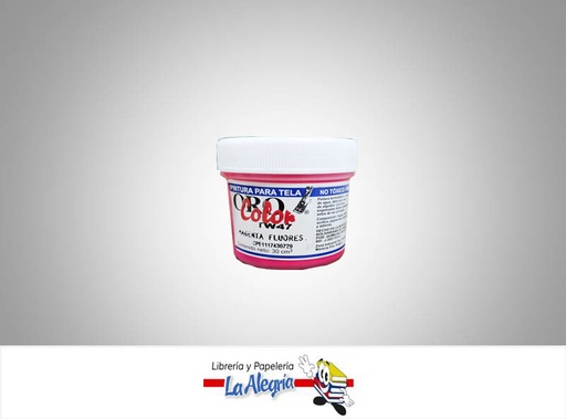 [7590015002029] PINTURA P/TELA 30CC TW47 MAGENTA FLUORES MARCA ORO COLOR   