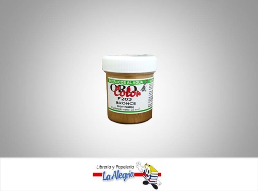 [7590015002937] METALICO AL AGUA 22CC F203 BRONCE MARCA ORO COLOR