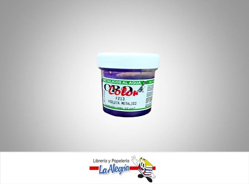 [7590015005808] METALICO AL AGUA 22CC F213 VIOLETA METAL MARCA ORO COLOR   