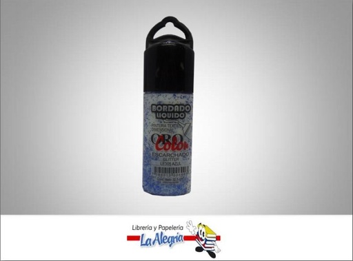 [7590015006003] BORDADO LIQ ESC LE305 32,5CC AZUL MARCA ORO COLOR   