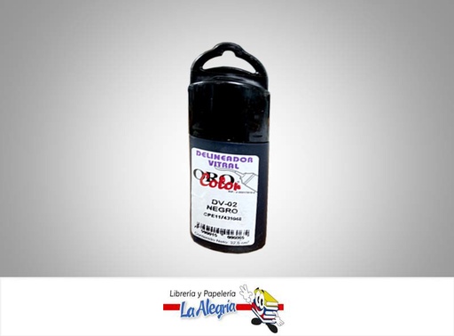 [7590015006065] DELINEADOR VITRAL 32.5CC DV-02 NEGRO MARCA ORO COLOR