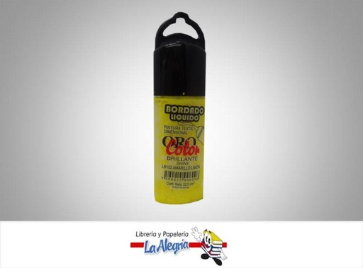 [7590015006096] BORDADO LIQ BRI LB102 32,5CC AMARILLO L MARCA ORO COLOR   