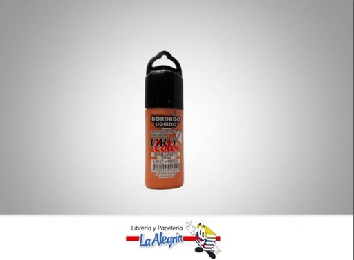 [7590015006249] BORDADO LIQ BRI LB117 MARRON MARCA ORO COLOR   