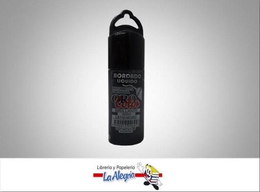 [7590015006256] BORDADO LIQ BRI LB118 32,5CC NEGRO MARCA ORO COLOR   