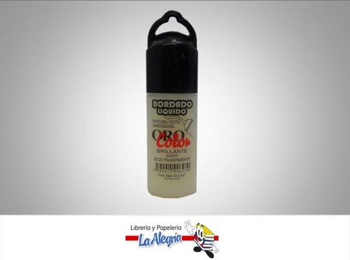 [7590015006270] BORDADO LIQ BRI LB120 32,5CC TRASNPARENT MARCA ORO COLOR   