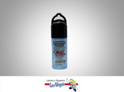 [7590015006454] BORDADO LIQ PER LP410 32,5CC AZUL MARCA ORO COLOR   