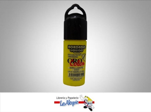 [7590015006492] BORDADO LIQ BRI LB121 32,5CC AMARILLO SO MARCA ORO COLOR   