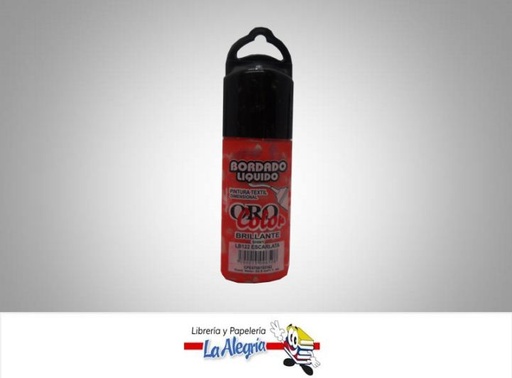 [7590015006508] BORDADO LIQ BRI LB122 32,5CC ESCARLATA MARCA ORO COLOR   