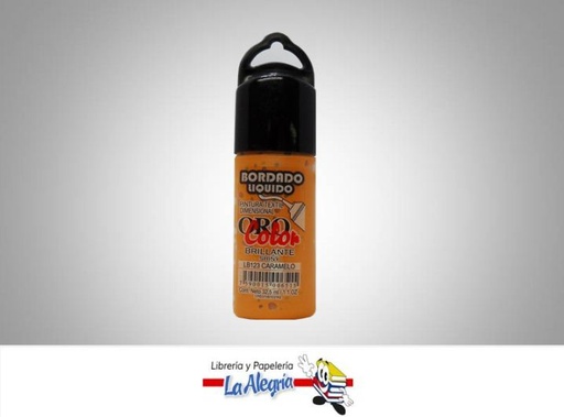 [7590015006515] BORDADO LIQ BRI LB123 32,5CC CARAMELO MARCA ORO COLOR   