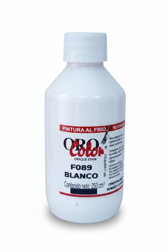 [7590015006737] PINTURA AL FRIO 250CC F089 BLANCO MARCA ORO COLOR