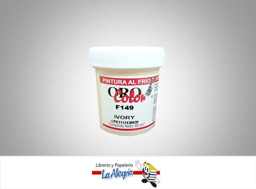[7590015008717] PINTURA AL FRIO 60CC F149 IVORY MARCA ORO COLOR   