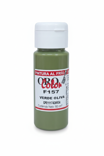 [7590015008793] PINTURA AL FRIO 60CC F157 VERDE OLIVA MARCA ORO COLOR   