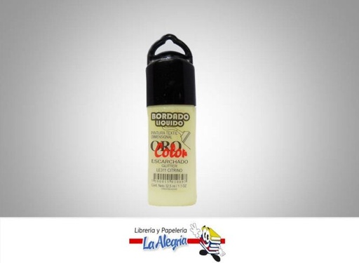 [7590015010697] BORDADO LIQ ESC LE311 32,5CC CITRINO MARCA ORO COLOR   