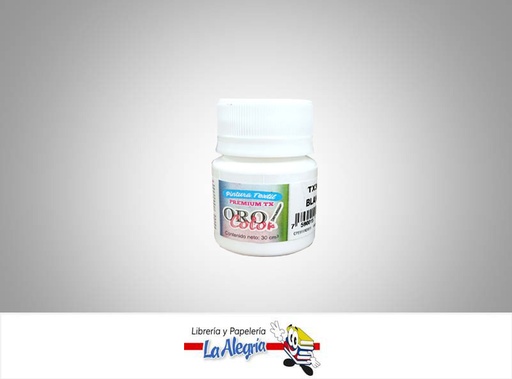 [7590015036116] PINTURA PARA TELA TX369 30CC BLANCO MARCA ORO COLOR