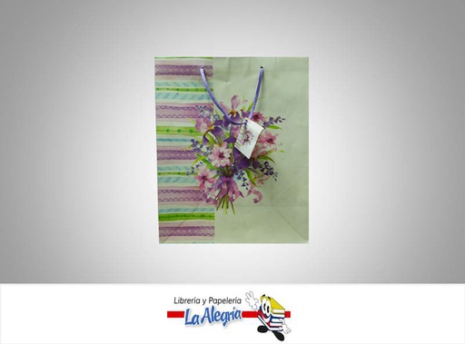 [7590035006472] BOLSA DE REGALO 33X26 MUJER MARCA PARTY GRAM   