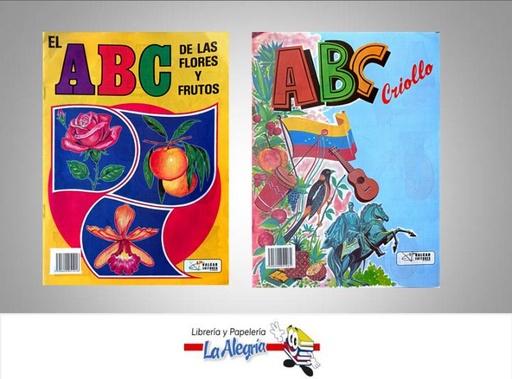 [7590620051061] CARTILLA ABC FLORES/FRUTOS/CRIOLLO  TEMATICA EDUCACION   EDITORIAL VALCAR EDITORES