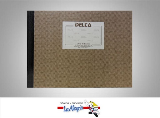 [7591058010473] LIBRO DE ACCIONISTAS 50 FOL MARCA DELTA   