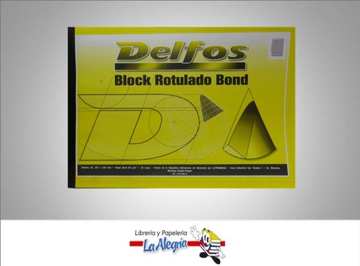 [7591058012057] BLOCK BOND ROTULADOA3 20H 75GR MARCA DELFOS   