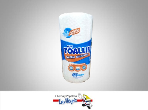 [7591098000698] TOALLIN DON TOALLIN 50 HOJAS MARCA PAVENCA