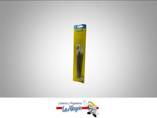 [7591147008576] PINCEL SET 5PZ MARCA SOLITA   
