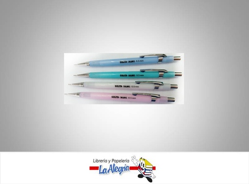 [7591147012887] PORTAMINA PLASTICO 0,5MM COLORS UND MARCA SOLITA   