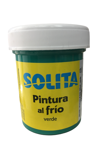 [7591147015147] PINTURA AL FRIO 60ML VERDE MARCA SOLITA   
