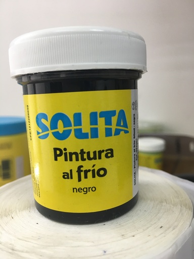 [7591147015185] PINTURA AL FRIO 60ML NEGRO MARCA SOLITA   