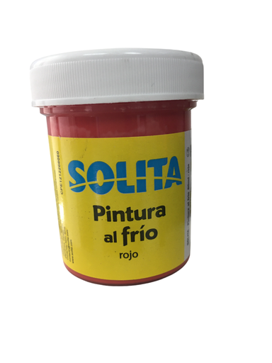 [7591147015208] PINTURA AL FRIO 60ML ROJO MARCA SOLITA   