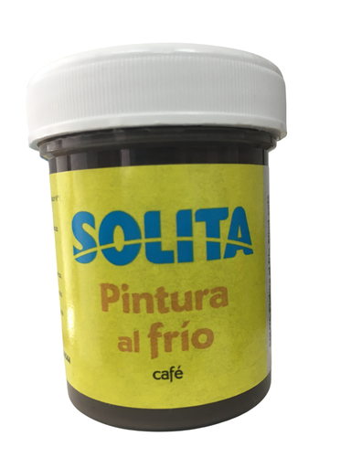 [7591147017059] PINTURA AL FRIO 60ML CAFE MARCA SOLITA   