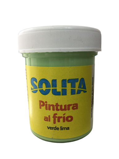 [7591147017257] PINTURA AL FRIO 60ML VERDE LIMA MARCA SOLITA   