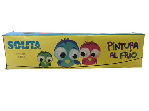 [7591147020387] PINTURA AL FRIO SOLITA 6 COLORES MARCA SOLITA   