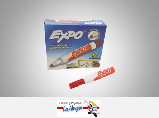 [7591163327149] MARCADOR PARA PIZARRA ACRILICO 361075 ROJO UND MARCA EXPO