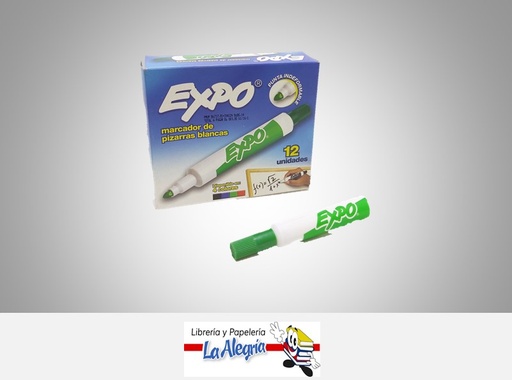 [7591163327156] MARCADOR PARA PIZARRA ACRILICO VERDE UND MARCA EXPO