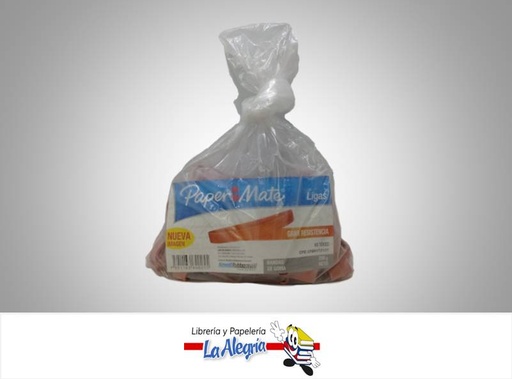 [7591163640255] LIGA DE GOMA GRUESA ROJA 250G MARCA PAPER MATE   