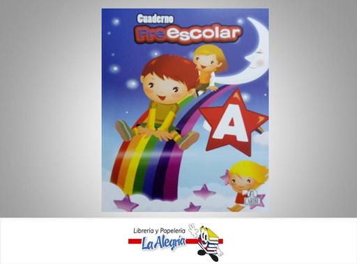 [7591175015720] CUADERNO PREESCOLAR KIDS "A" 32H MARCA CARIBE