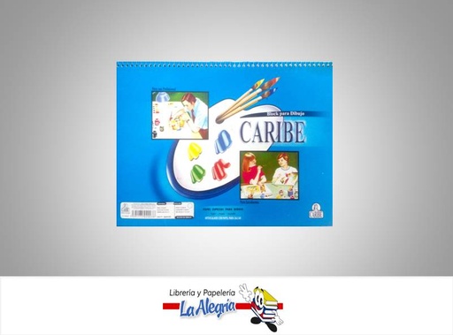 [7591175020038] BLOCK DIBUJO ESPIRAL 29.8X21CM 18 HOJAS N026120D CARTULINA MARCA CARIBE