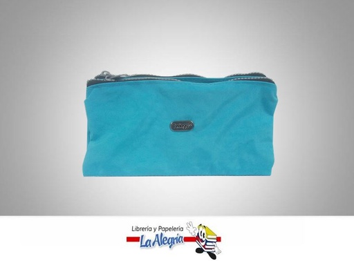 [7591213007786] CARTUCHERA TELAC/2CIERRE 20X10 AZUL MARCA TWINGO   