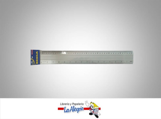 [7591213009469] REGLA ALUMINIO 40CM Y 16 PULGADAS REF240 MARCA L.O.   